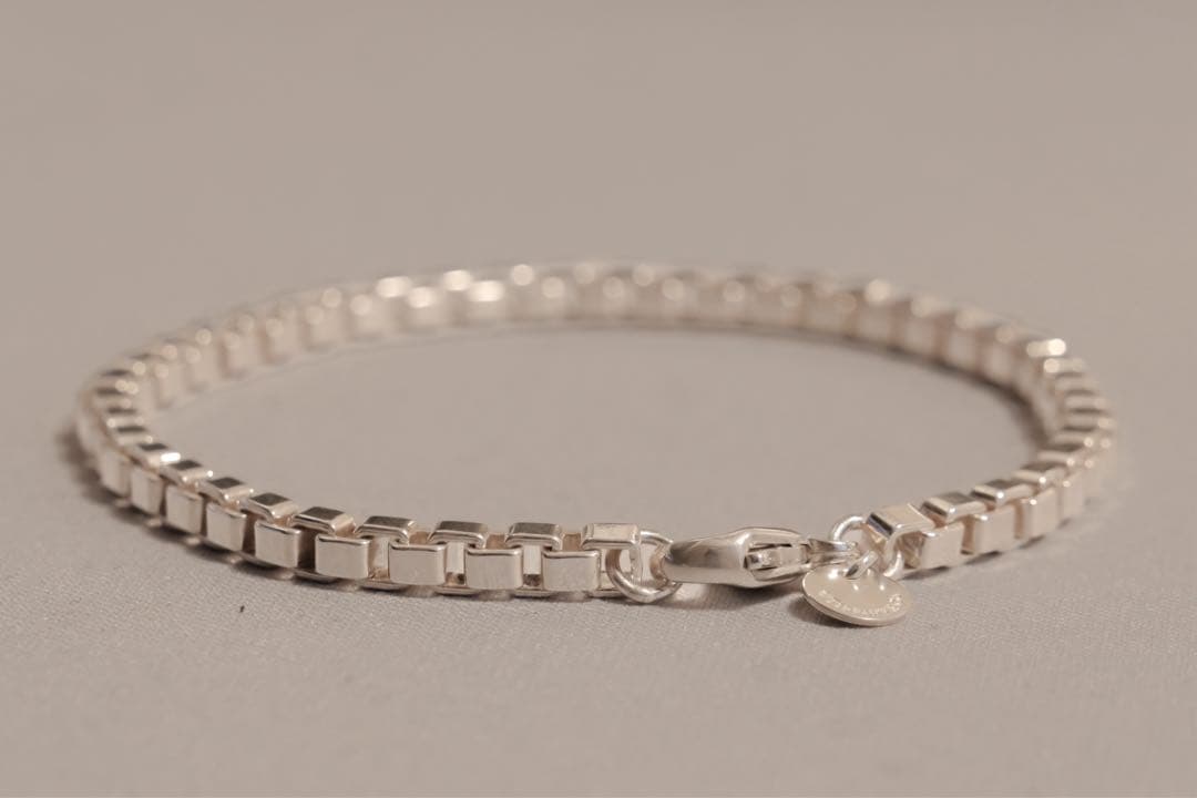 【中古】ティファニー ベネチアン リンク ブレスレット（約20cm）