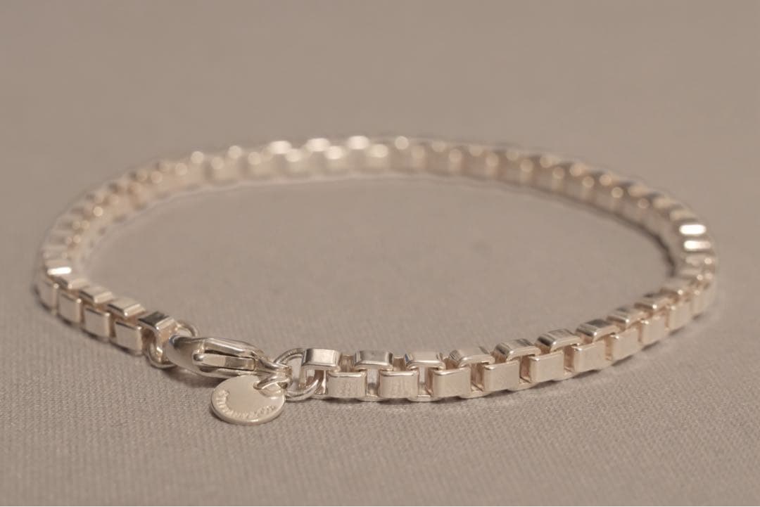 【中古】ティファニー ベネチアン リンク ブレスレット（約20cm）