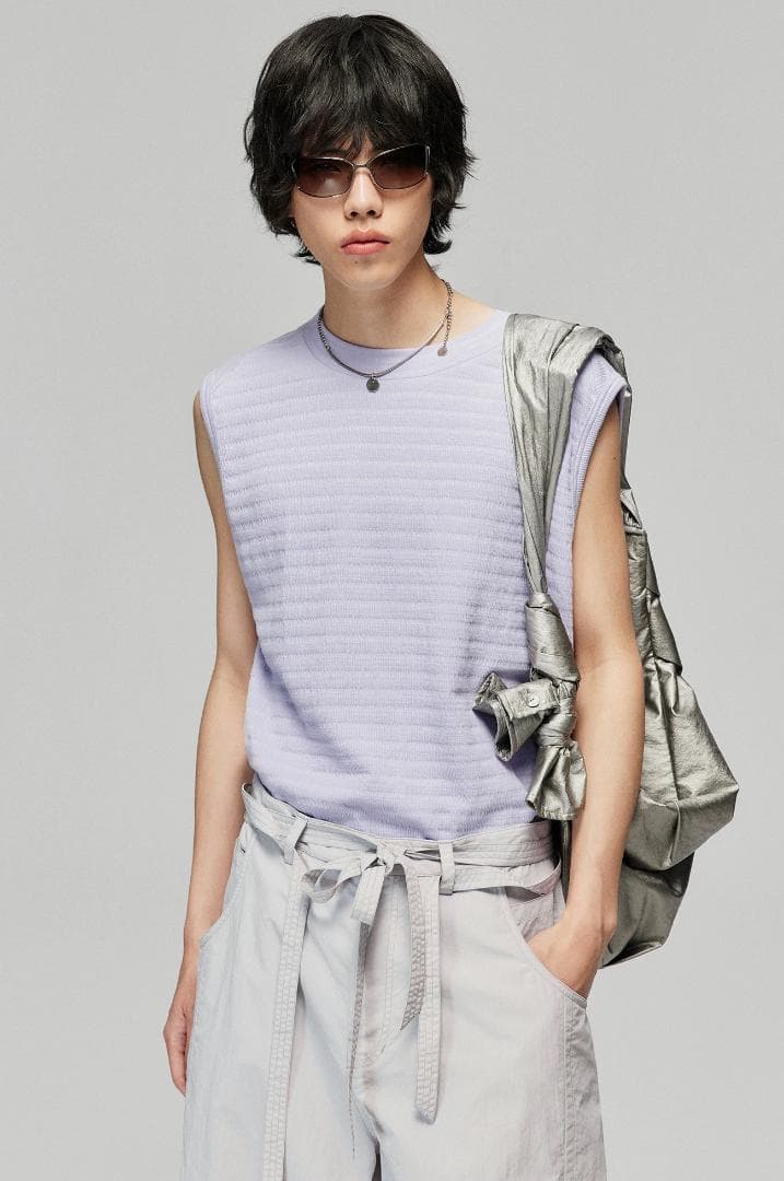 Simple Project プリーツショルダーバッグ オールマッチ 男女兼用