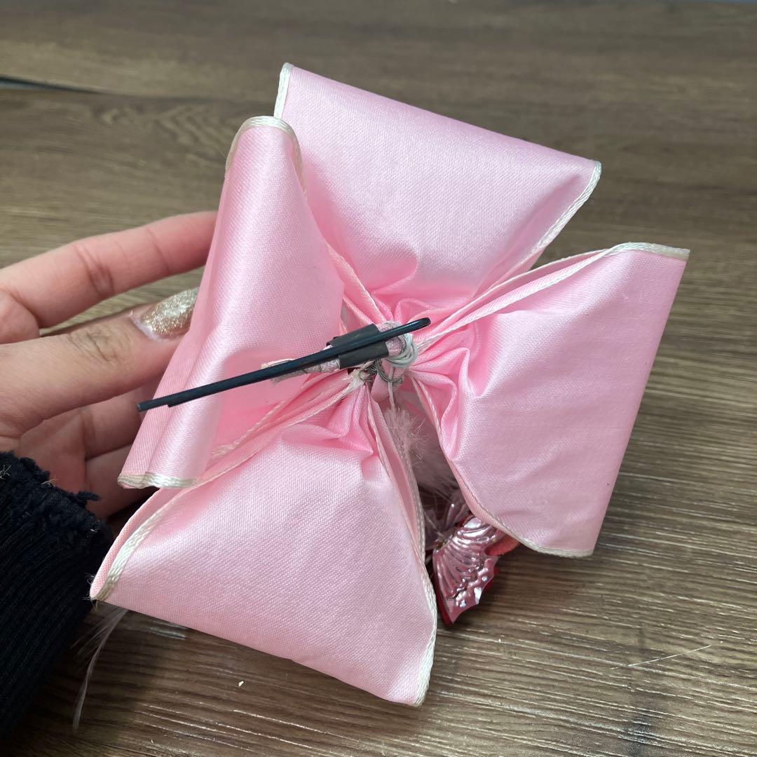 3F 七五三 7歳 女の子 結び帯 はこせこ 小物 フルセット オレンジ 扇子