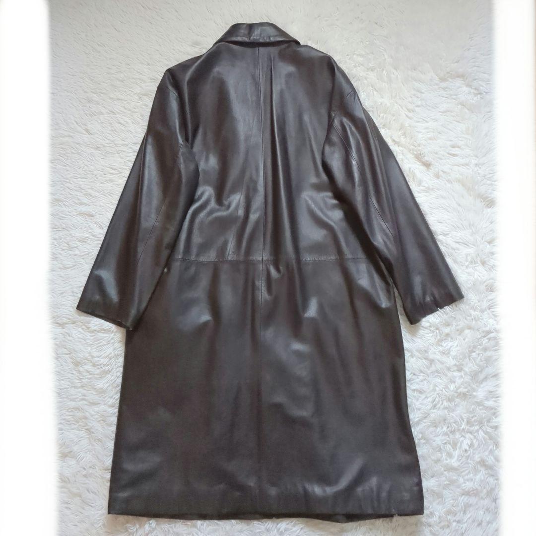 90's HAI sporting gear ラムレザー ロングコート 3L相当