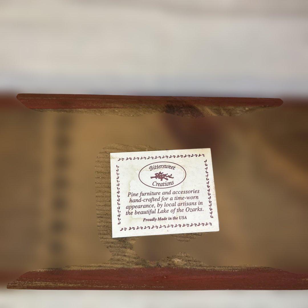 アメリカンカントリー木製トレー赤3枚セット木製の汽車とアルファべットオモチャ付き