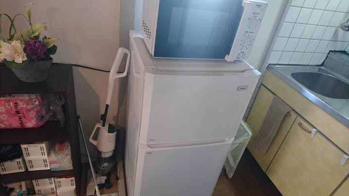 【4点セット】セミダブルベッド2台、冷蔵庫、洗濯機