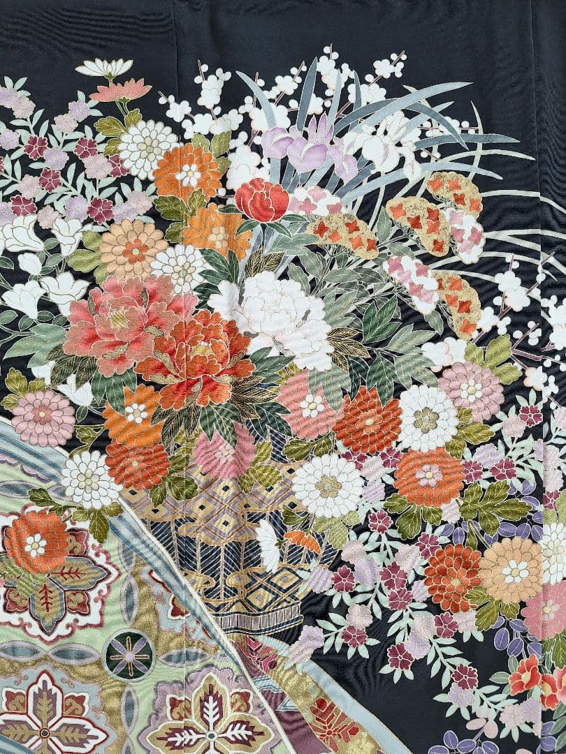 着物リメイクワンピース3695