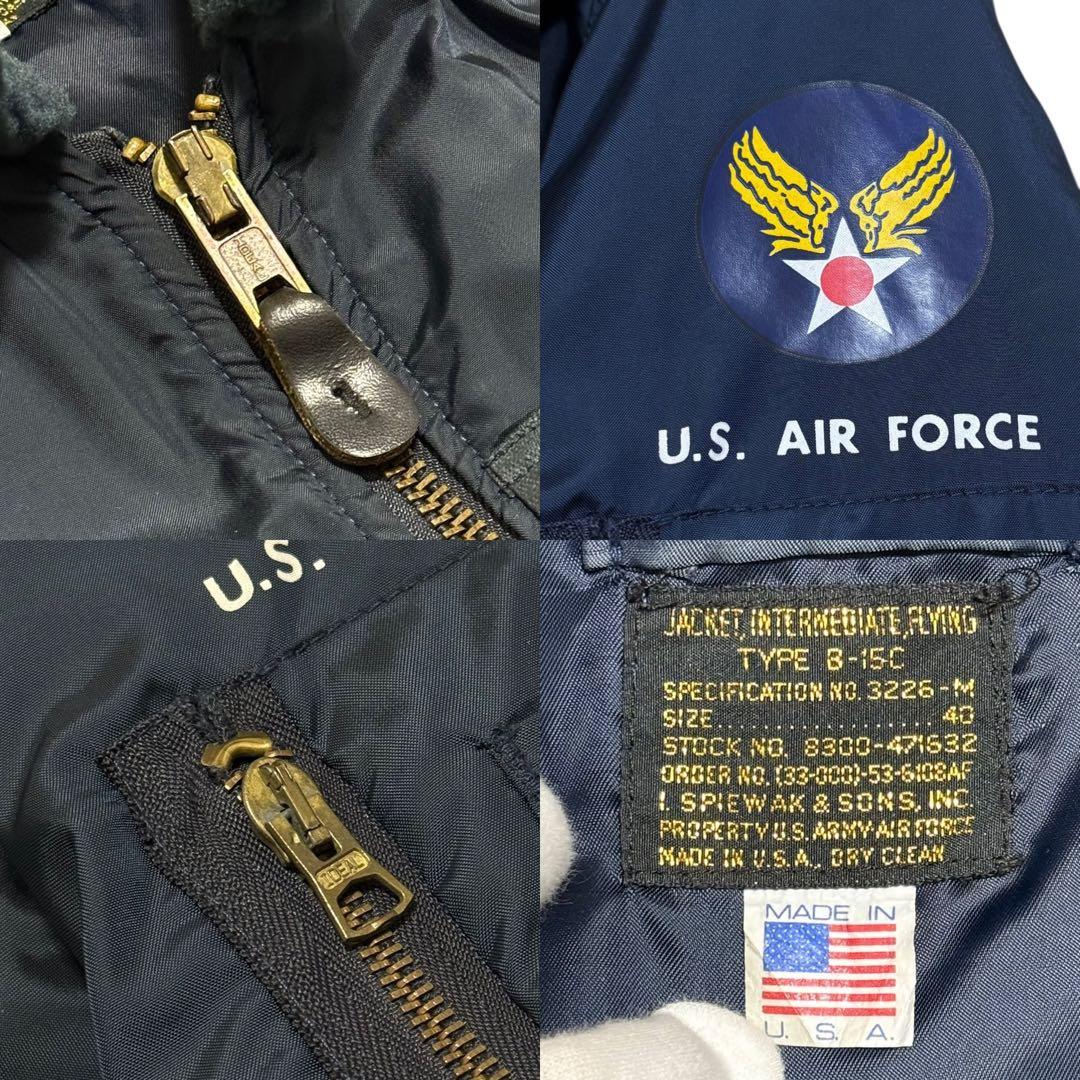 USA製 SPIEWAK 50s 復刻 フライトジャケットB-15C 40