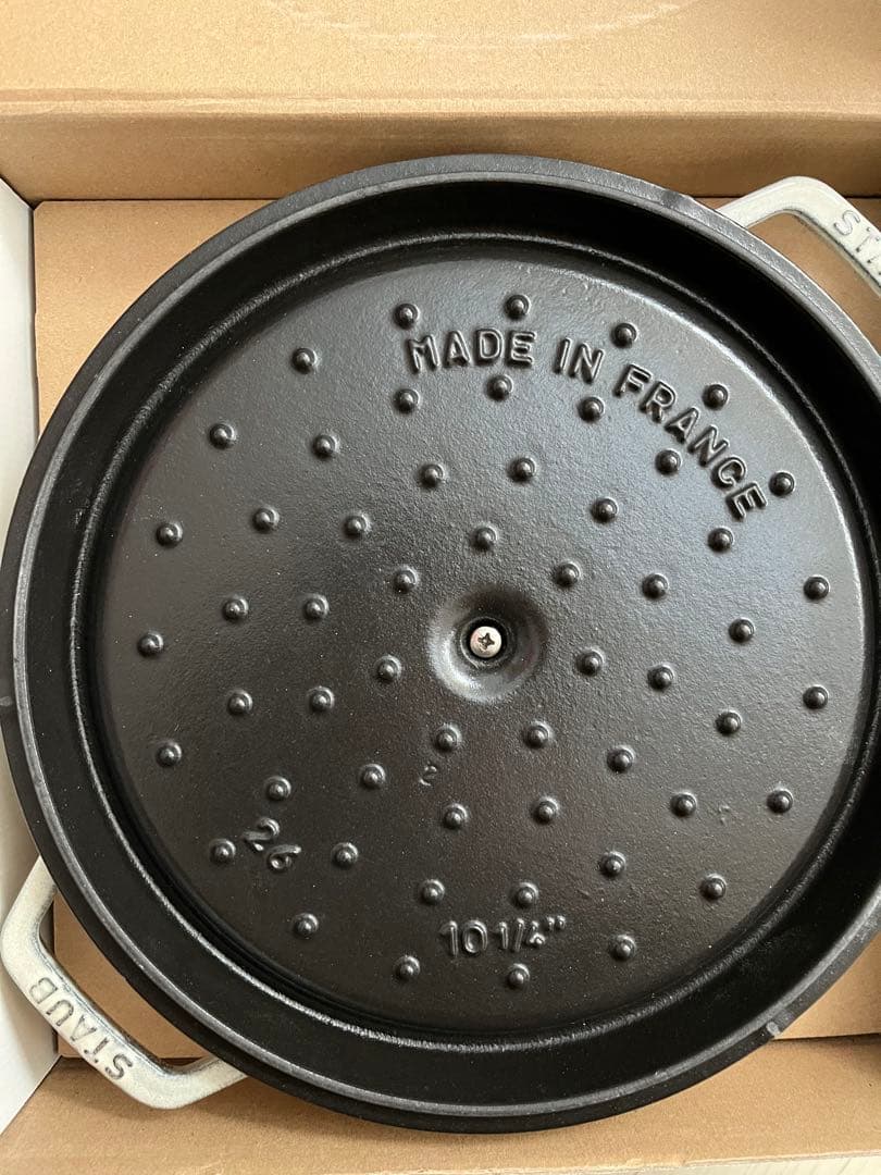 STAUB ストウブ 両手鍋 カンパーニュ白　COCOTTE ココット 26cm