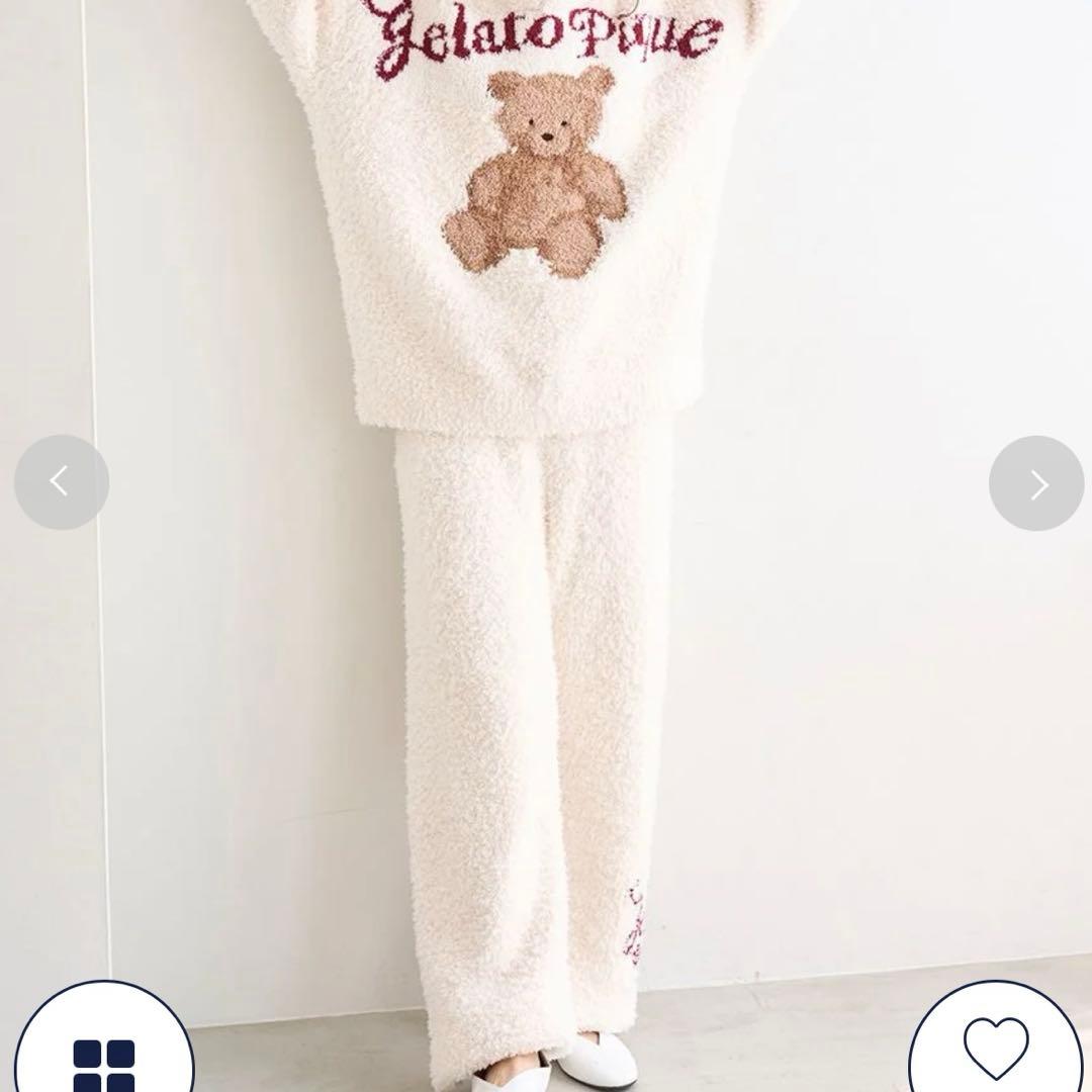 ジェラートピケ HOLIDAY スノーベア ロングパンツ ホリデー ジェラピケ