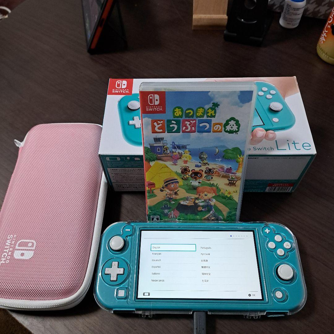 Nintendo Switch Lite ターコイズ + あつまれどうぶつの森