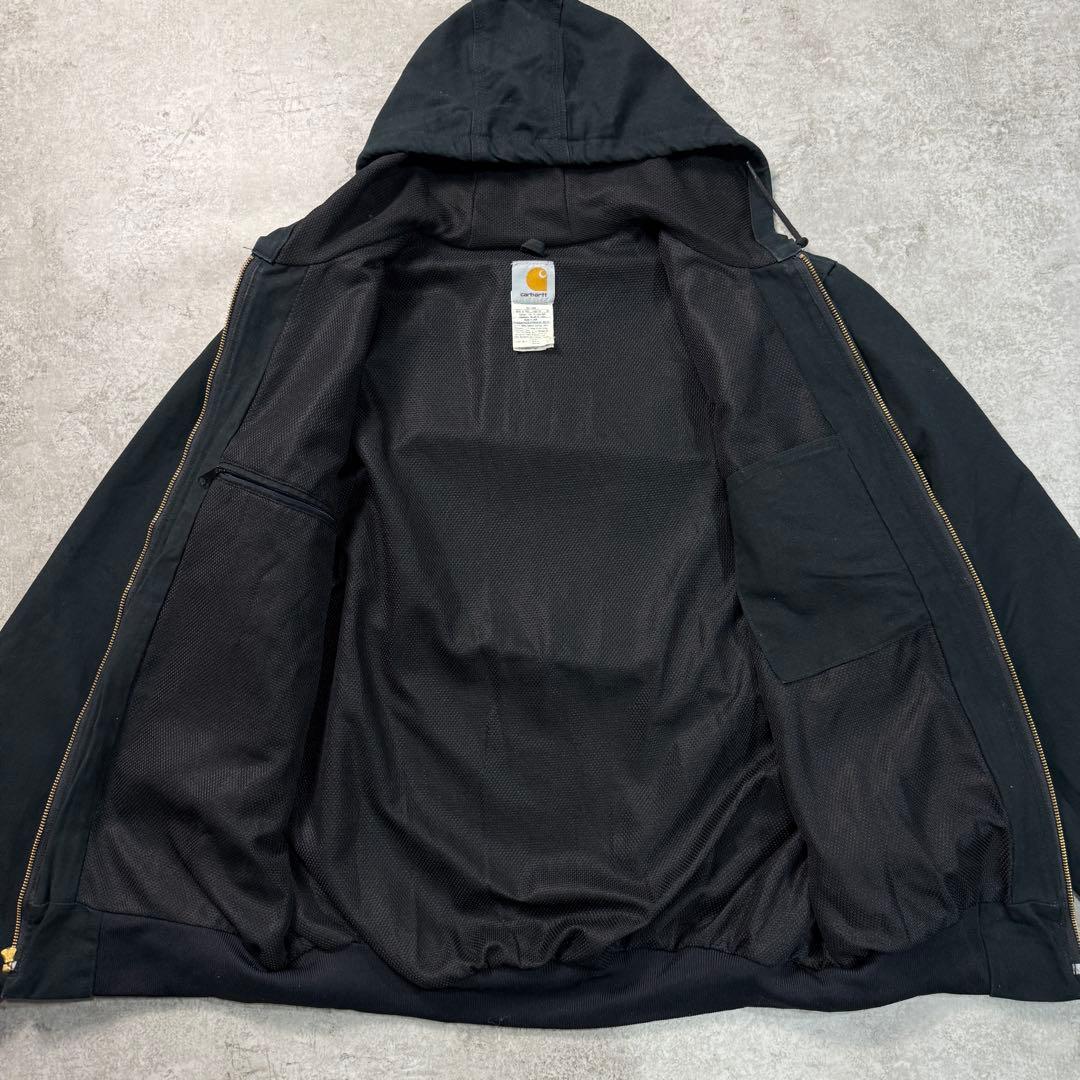 USA製■カーハート【L】00s アクティブジャケット ダックパーカー ブラック