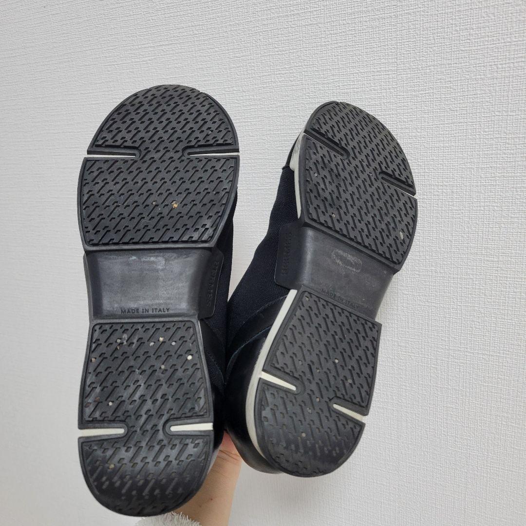 HERMES Hマークソックススニーカー36 使用感・難あり エルメス