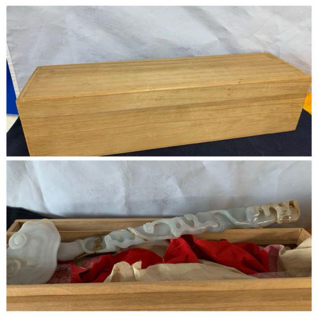 中国古美術/清時代贵重な天然スミレ色翡翠如意置物皇室専用品