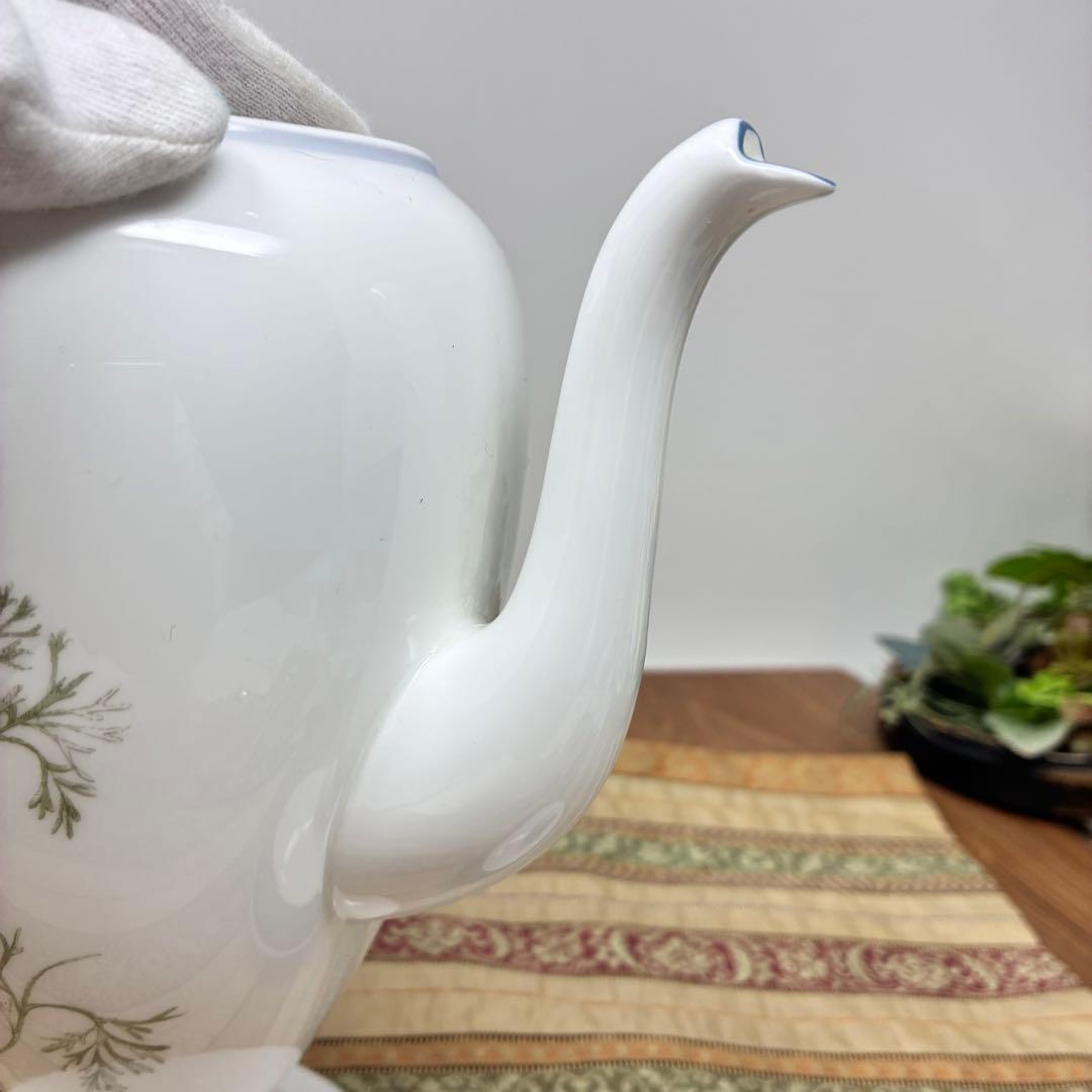 極美品 ウェッジウッド グレンミスト スージークーパーコーヒーティーポット 黒壺