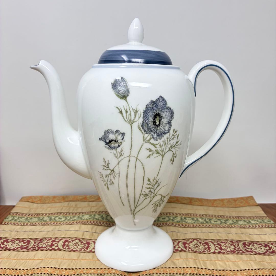 極美品 ウェッジウッド グレンミスト スージークーパーコーヒーティーポット 黒壺