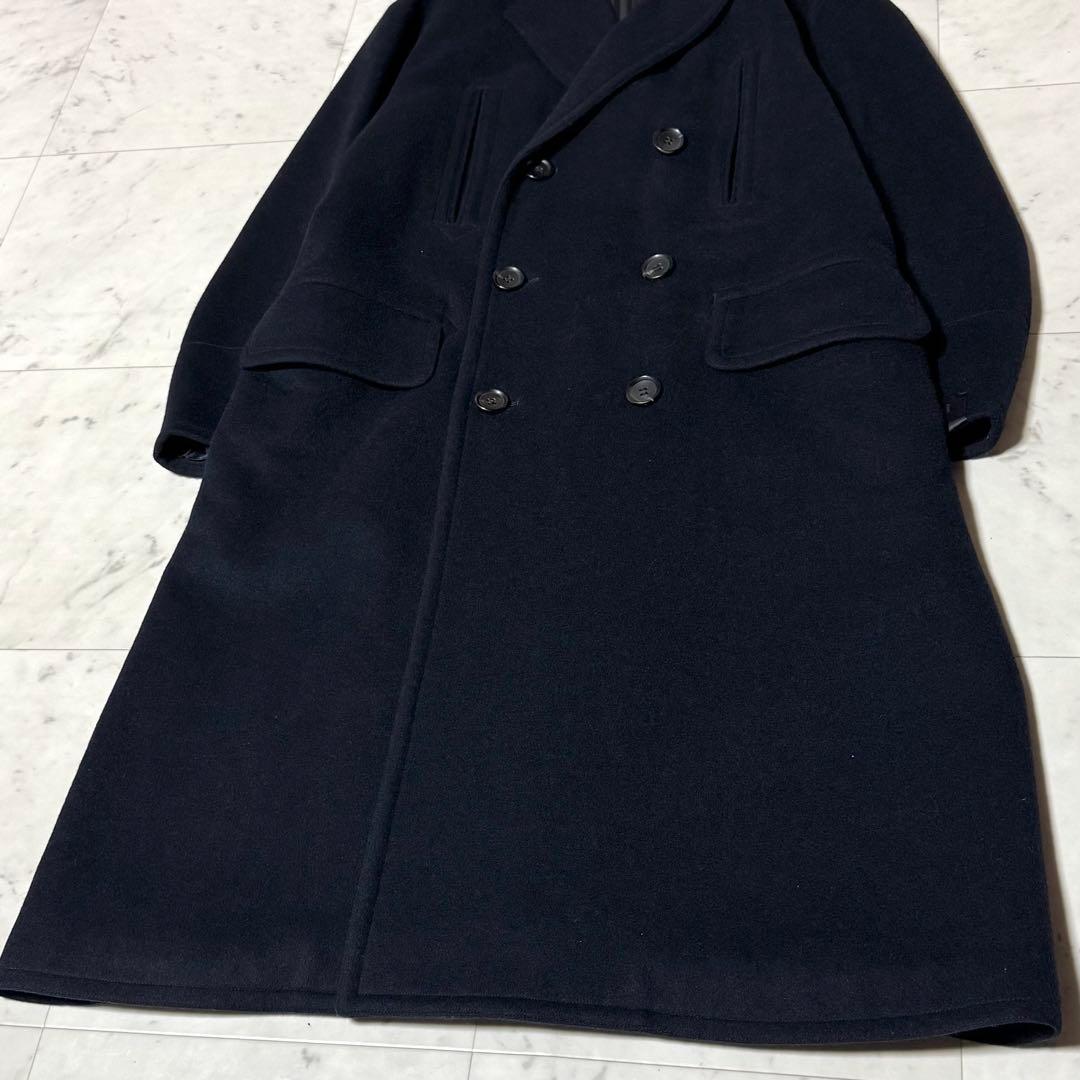 【着丈117㎝】 N.HOOLYWOOD ダブルチェスターコート ウール 36