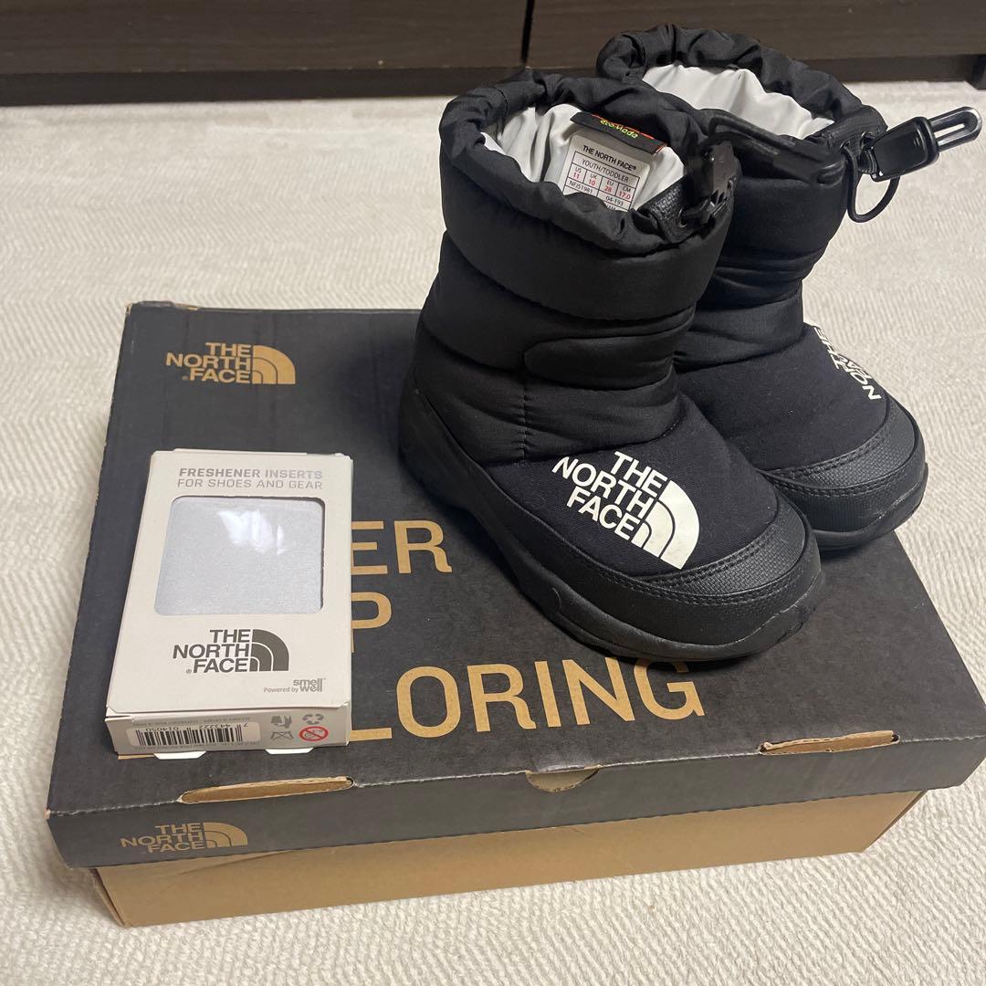 【美品】ザ　ノースフェイス　ヌプシブーツ　キッズ17センチ　非売品消臭剤セット