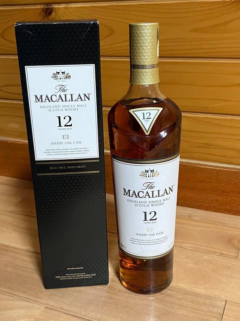 ザ・マッカラン　12年　シェリーオークカスク　正規品ボトル