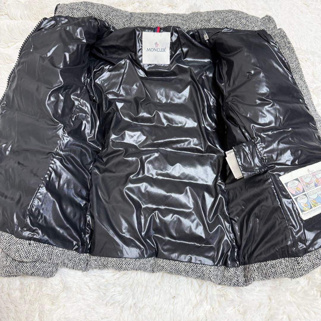 【美品】モンクレール ASTERE 2way ダウンジャケット ツイード 00