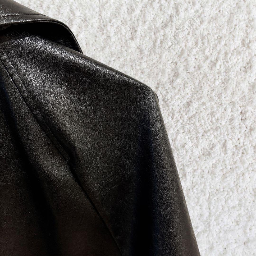 【美品】épine leather jacket レザー ジャケット ブラック