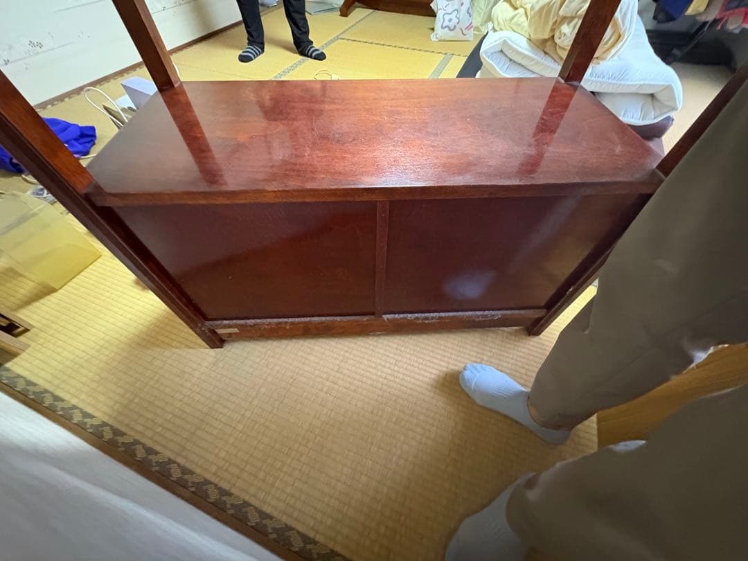 最高級 森繁家具 モリシゲ うるし塗装　 MORISHIGE 飾り棚