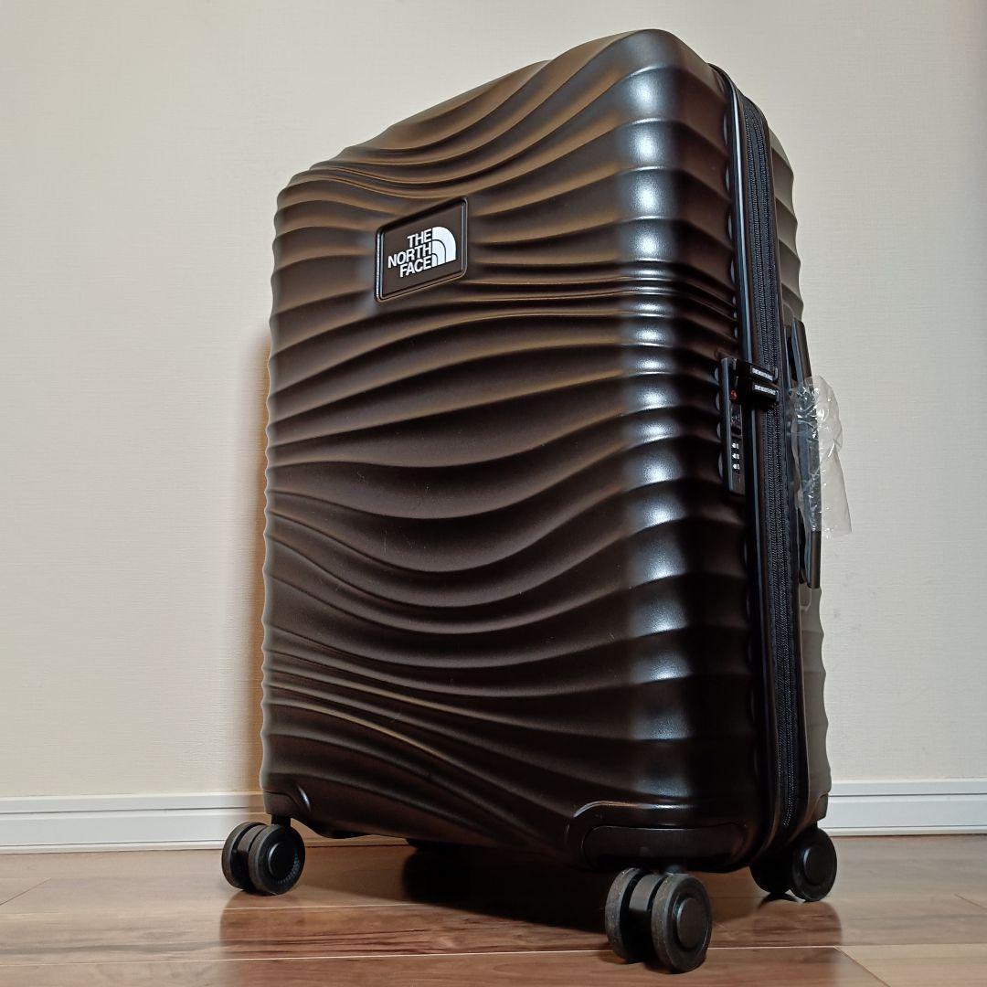 THE NORTH FACE ブラック キャリーケース 波状デザイン 収納多数