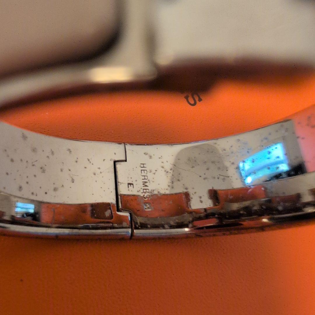 HERMES ホワイトエナメルブレスレット