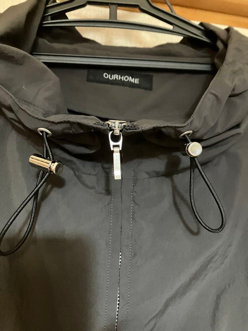 【美品】アワーホーム　撥水素材のダブルジップコート