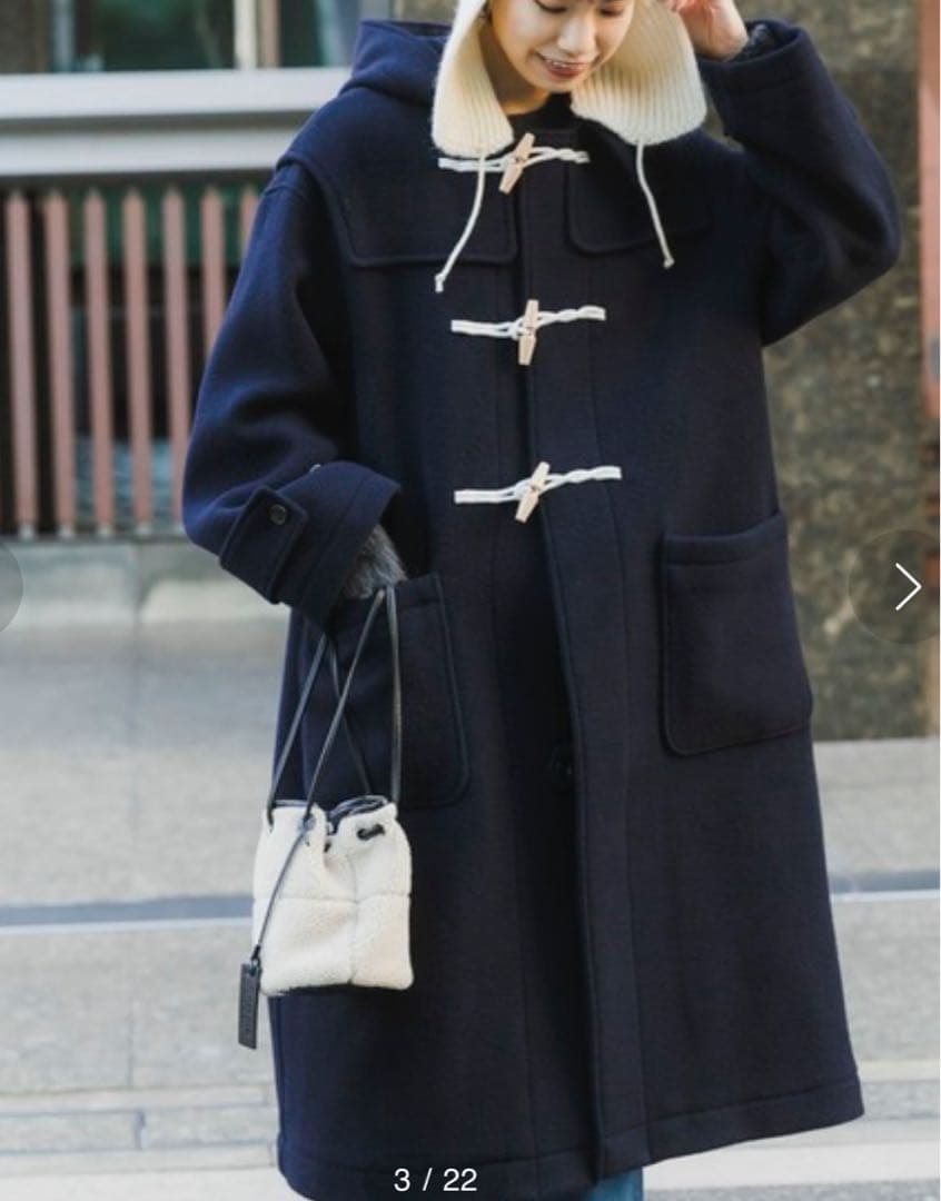 アーバンリサーチ　URBAN RESEARCH ⭐︎ウールパイルダッフルコート