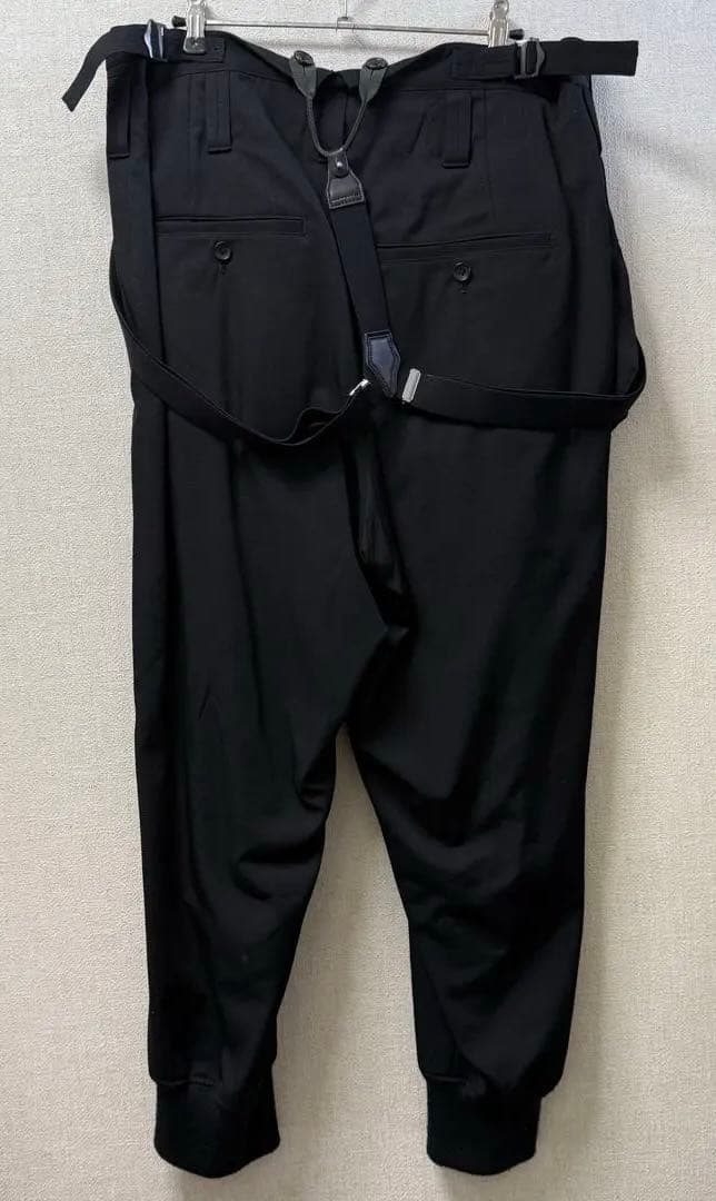 バッグ付きパンツ（サスペンダー付き）　ヨウジヤマモトプールオム