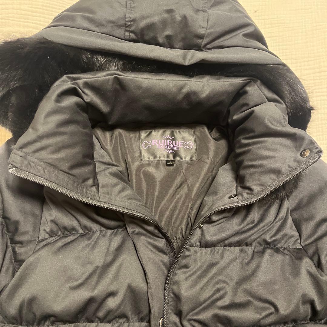 美品RUIRUE BOUTIQUE✥フォックスファーシャーリングダウンジャケット