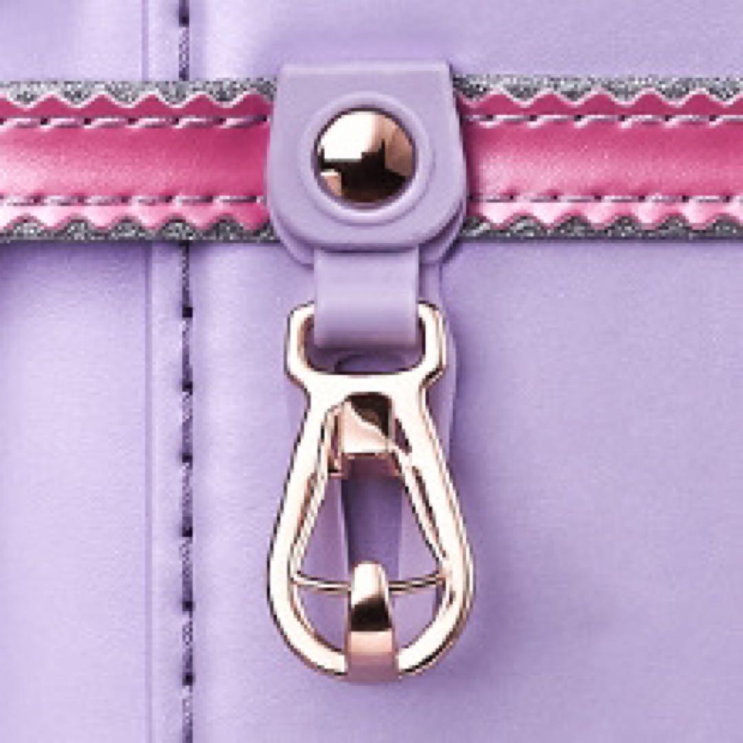 桜の柄❤️ ランドセル 新品 女の子 ラベンダー ピンク 桜 反射剤 紫　軽量