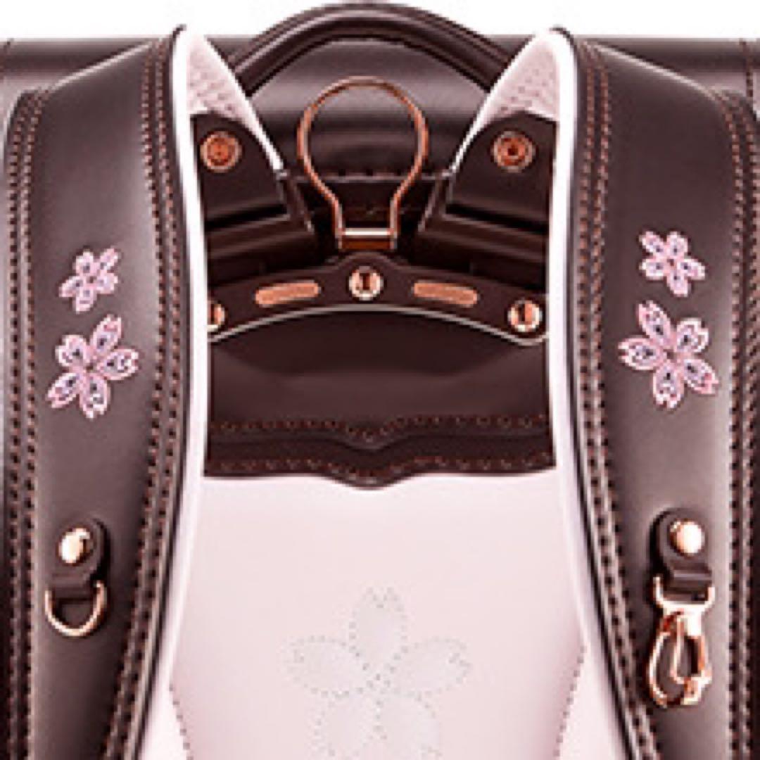 桜の柄❤️ ランドセル 新品 女の子 ラベンダー ピンク 桜 反射剤 紫　軽量