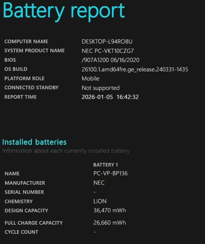 美品 NEC 軽量ノートPC 第10世代i5 8GB SSD256GB カメラ付