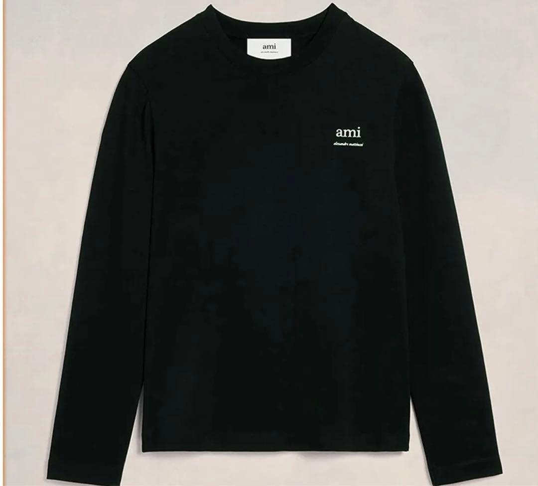 AMI ALEXANDRE MATTIUSSI ロゴ Tシャツ 長袖 ロンT