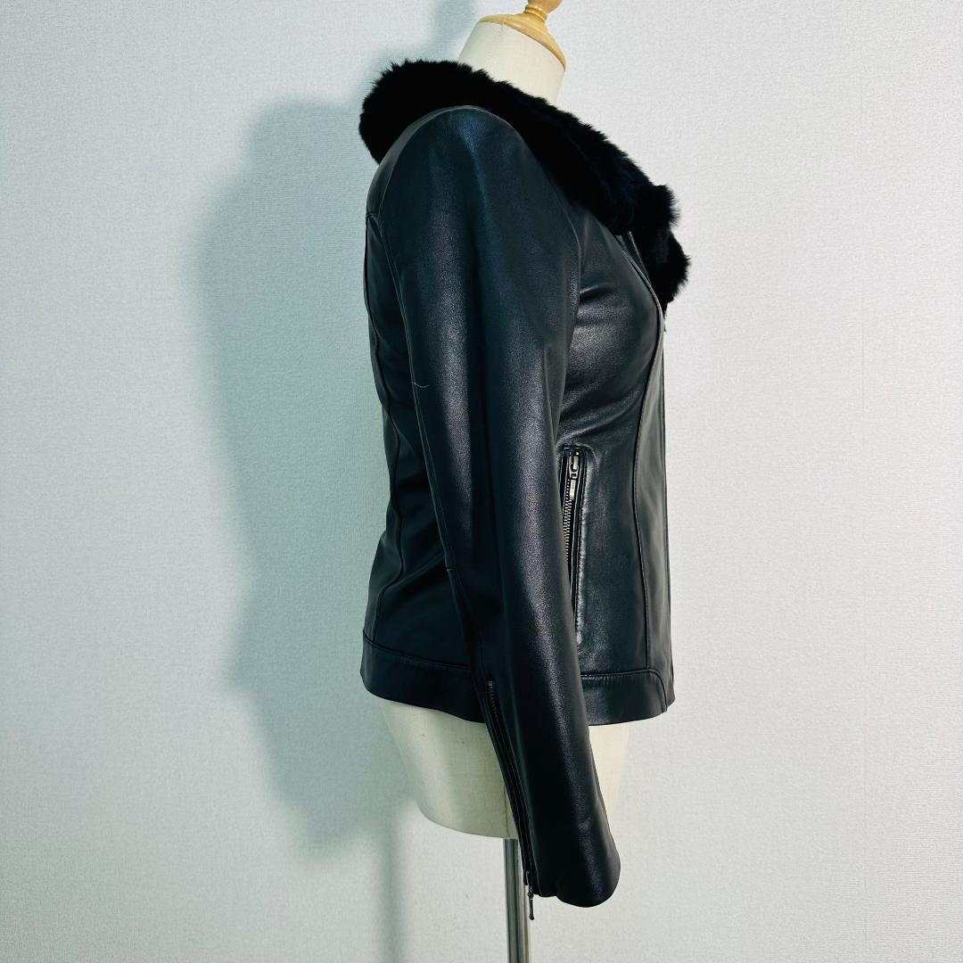 【極美品】ソークロース レザージャケット ファー付ダウンベストセット S 黒