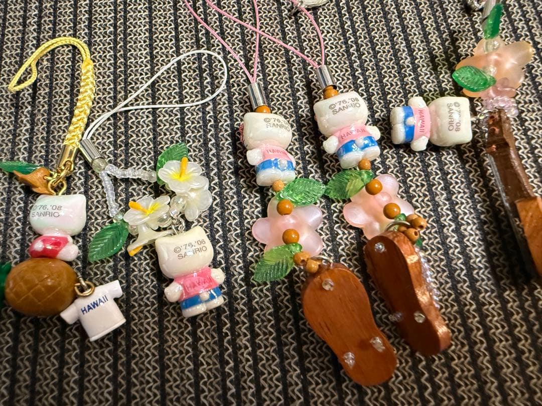 レア 限定白キテイkitty 根付けストラップ ABCstore 5点