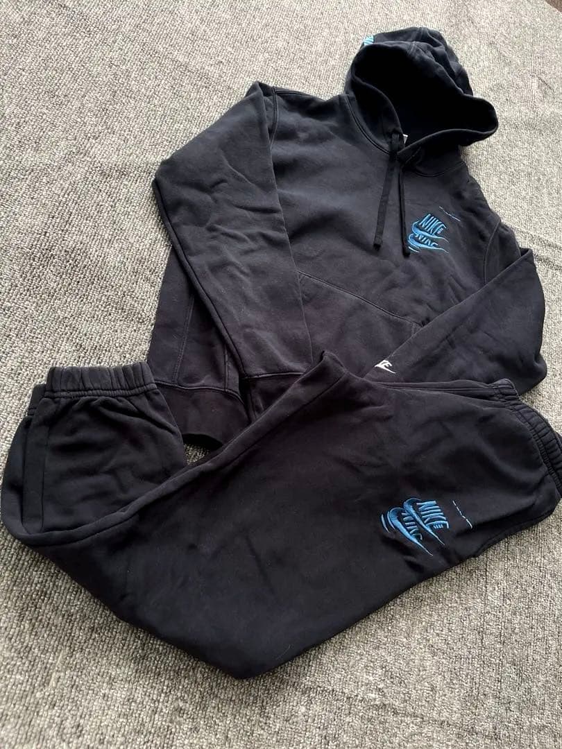 【未使用級】NIKE スウェットセットアップ 上下 刺繍ロゴ