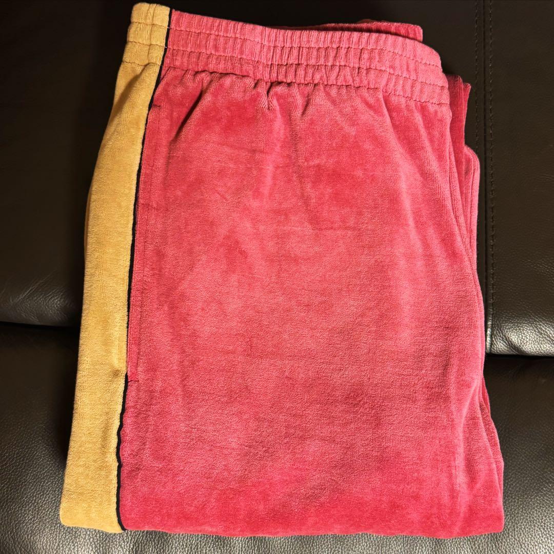 込 最安 M ピンク supreme velour track pant