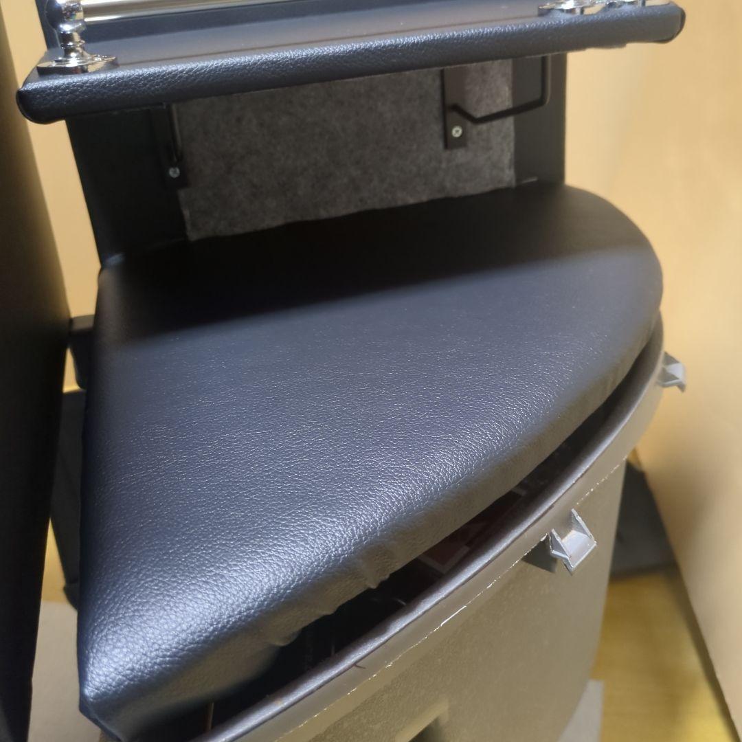 【ヤマ】コンソールBOX棚2点セット【ブラックレザー】