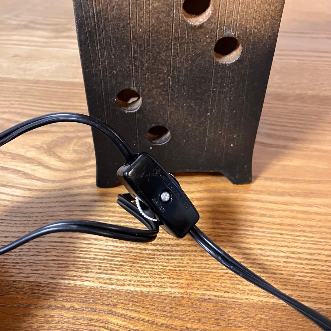 信楽焼 明山陶業（明山窯） 陶器あかり（インテリアライト） ふくろう