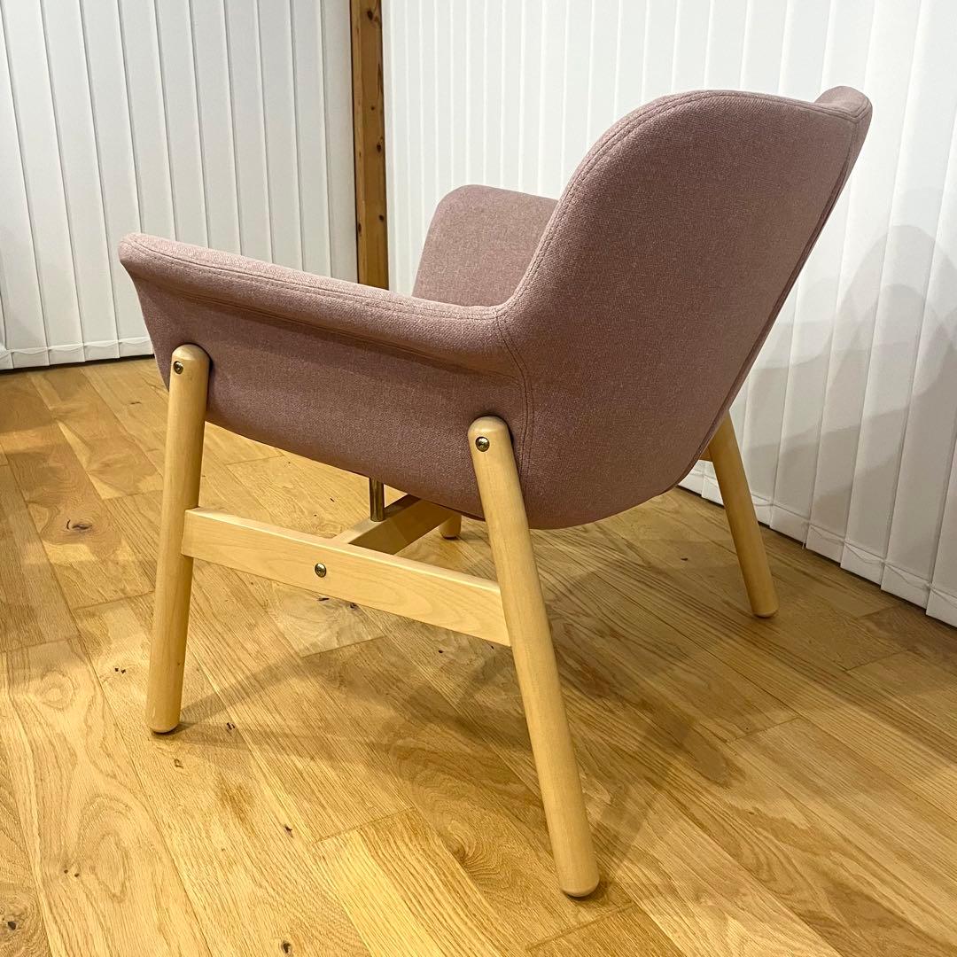 IKEA イケア VEDBO ヴェードボー ソファ チェア ライトブラウンピンク