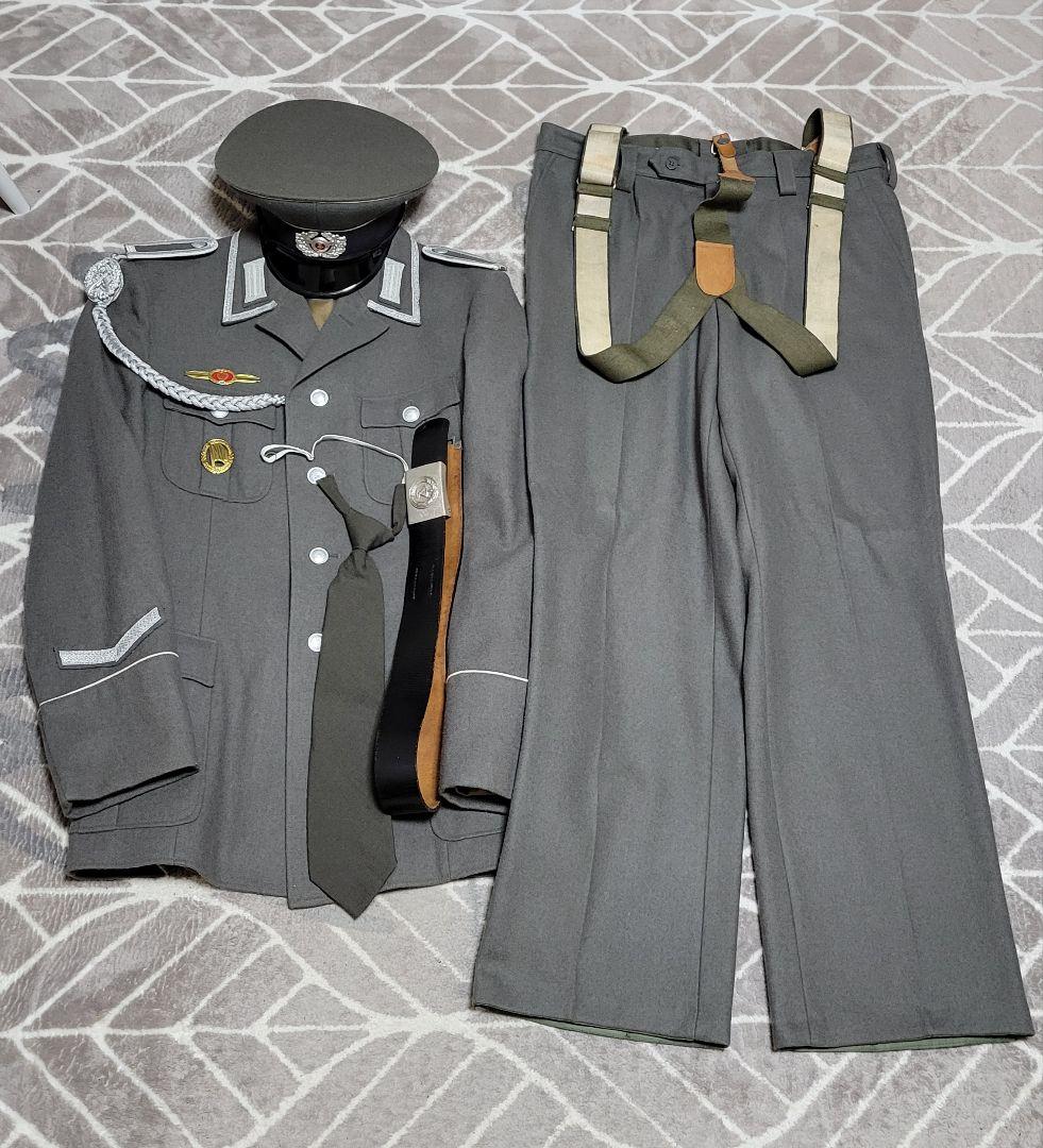 東ドイツ 国家人民軍 地上軍 下級軍曹 制服、制帽、ベルト、ズボン一式セット
