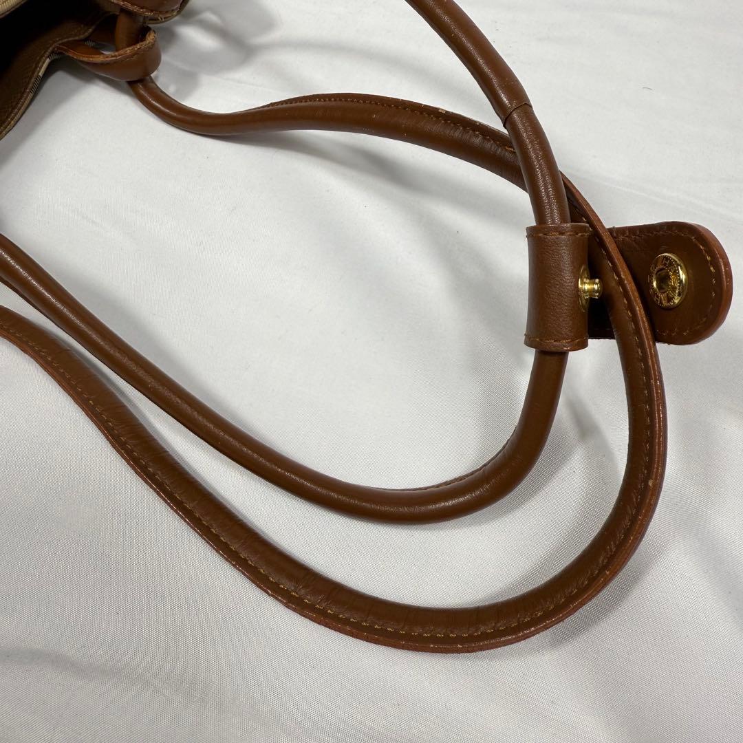 【美品】バーバリー　シャドーホース　ノバチェック　ワンショルダー　月桂冠　レザー