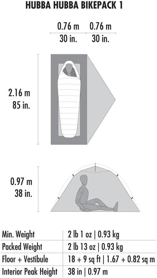 エムエスアール(MSR) バックパッキングテント ハバハバ バイクパック1