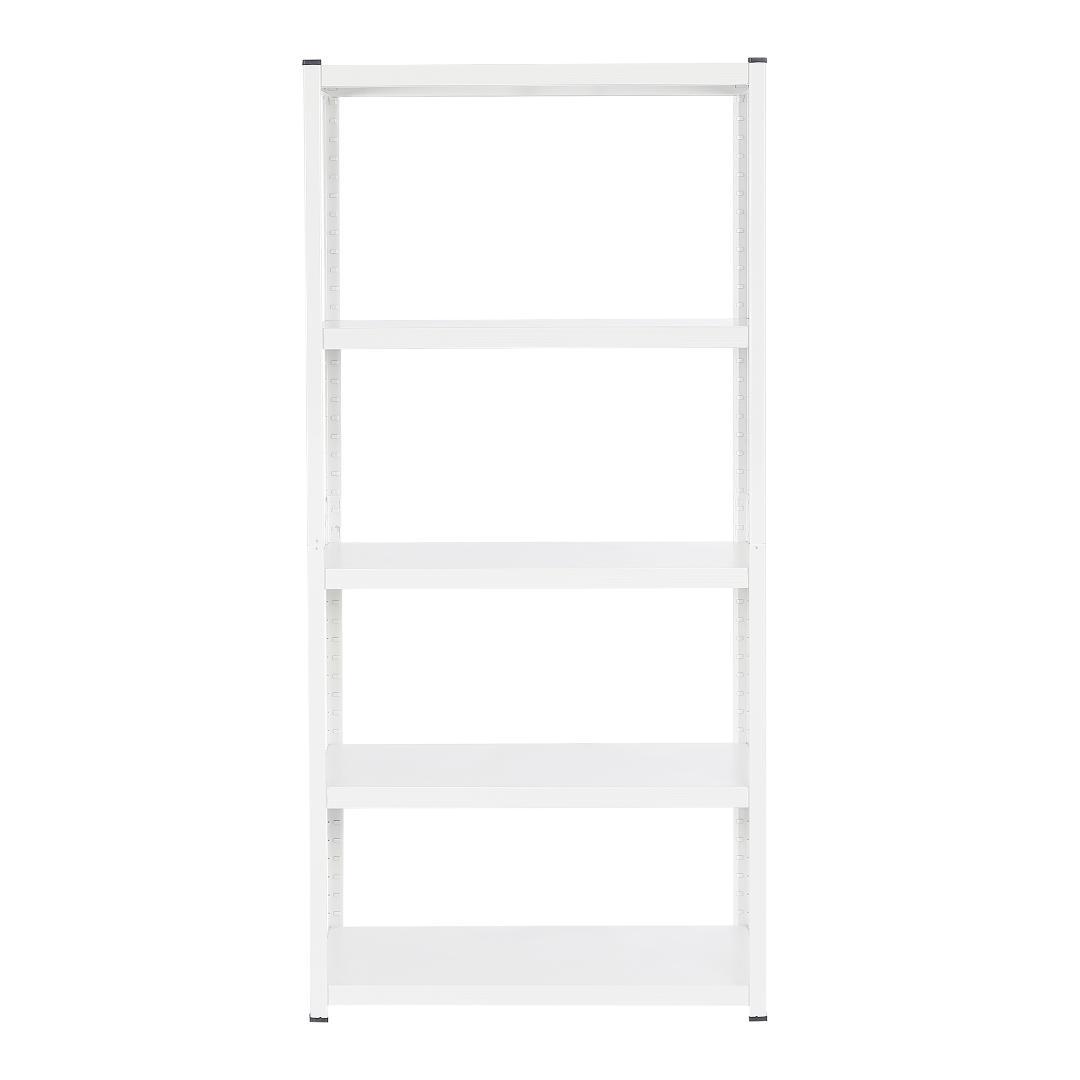 タイムセール！スチール製収納ラック【タイプA】　可動棚　大容量　WHITE