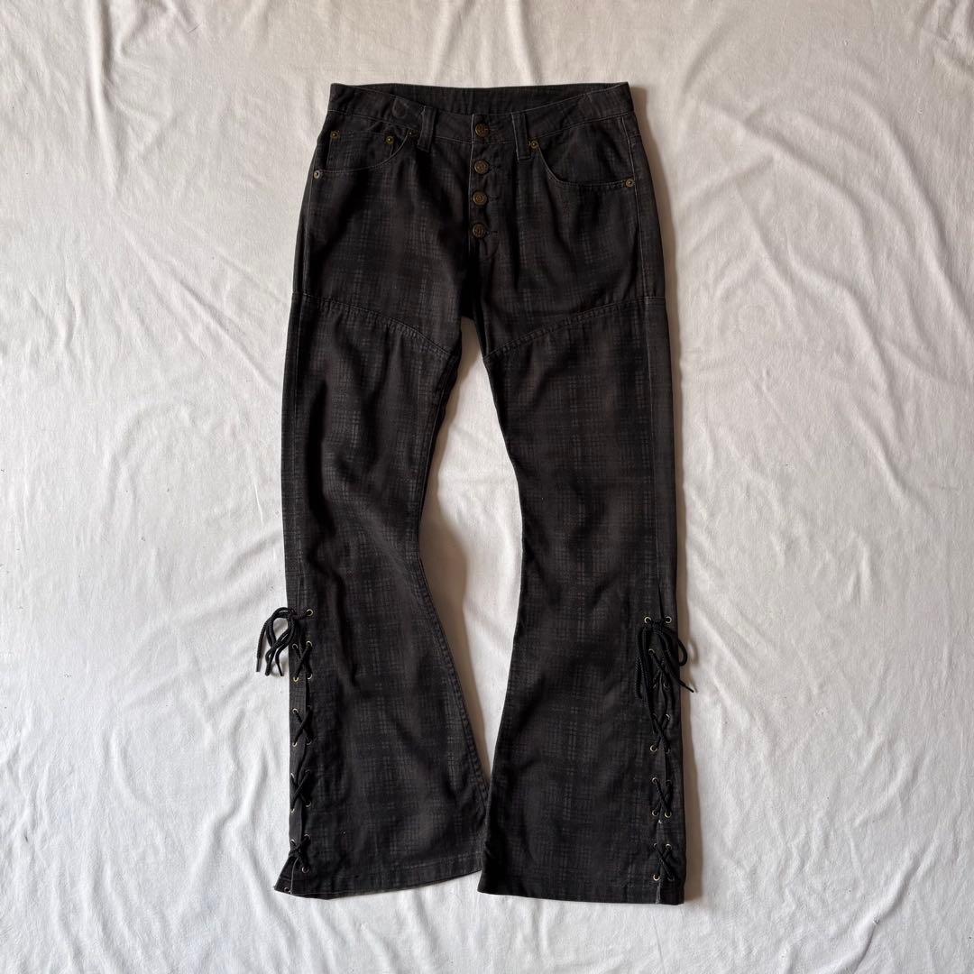 00s TORNADO MART レースアップ フレアパンツ archive