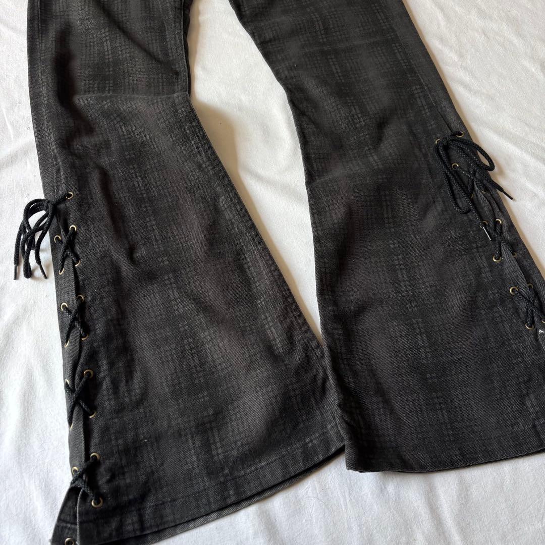 00s TORNADO MART レースアップ フレアパンツ archive