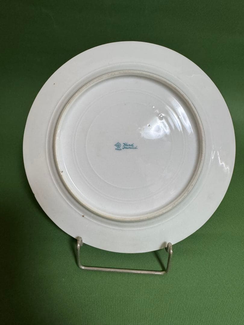 オールドノリタケ ケーキ皿 窓絵風景絵 金盛り ジュール メイプルリーフ