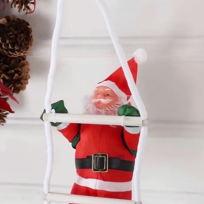 ❤️クリスマス サンタ ツリー はしごのぼり サンタクロース 2人 Xmas装飾品