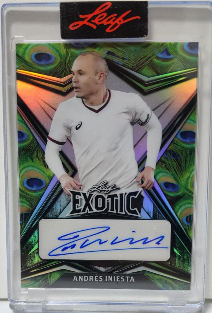 サッカー★アンドレス・イニエスタ 22 Leaf 7枚限定直筆サインカード