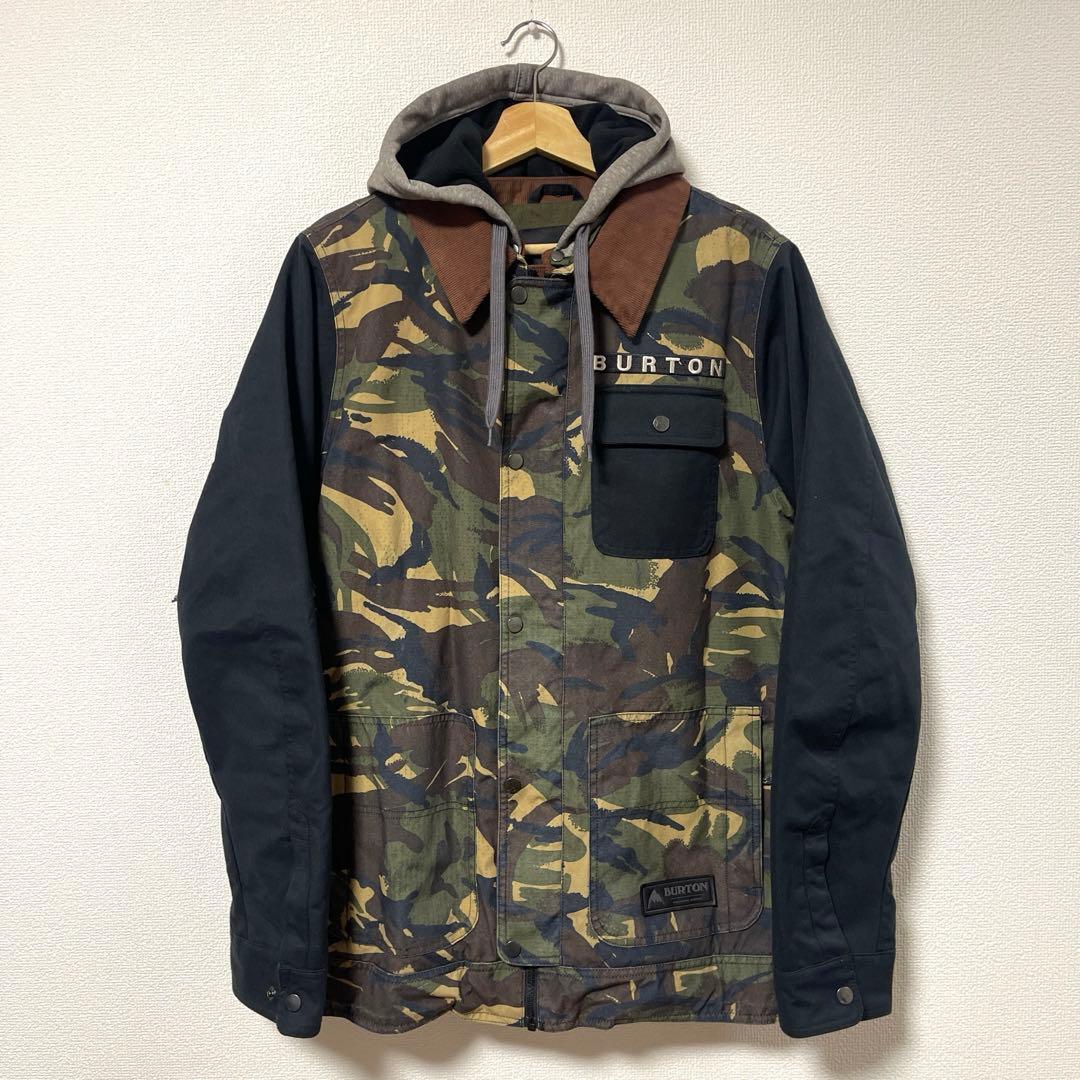 BURTON バートン スノボーウェア 迷彩 フード取外可能 S